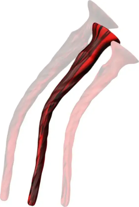 Torthy Dildo Black/Red 50 cm