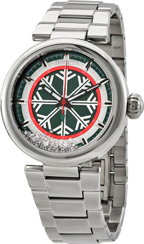 Herreklokke 28695 Specialty Grønn/Stål Ø43 mm