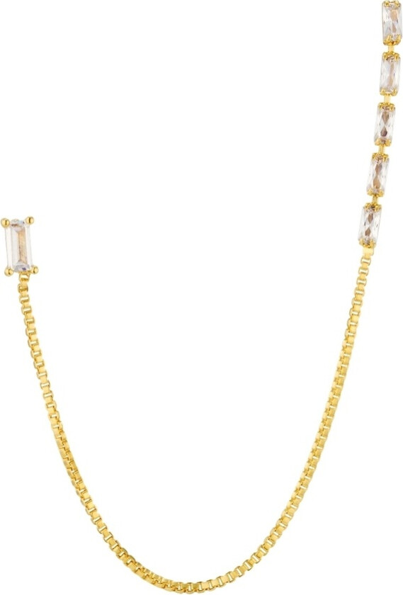 Baguette Fine Chain Link Earring