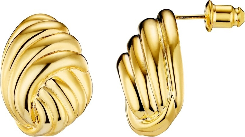 Statement Oval Woven Stud Earring