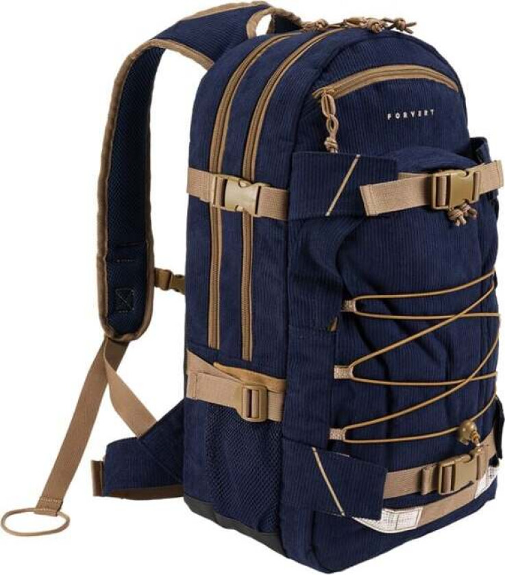 Ryggsekk - Cord Laptop Louis - Unisex - marineblå-beige