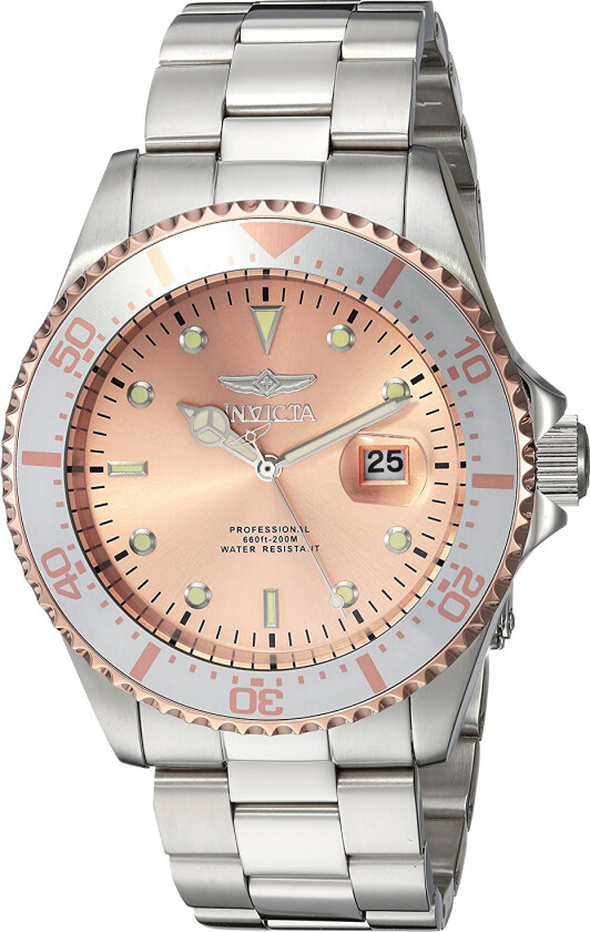 Herreklokke 23398 Pro Diver Rosegullfarget/Stål Ø43 mm