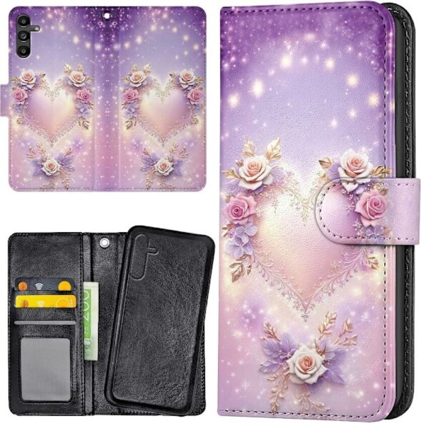 Samsung Galaxy S25 - Lommebok Deksel Heart