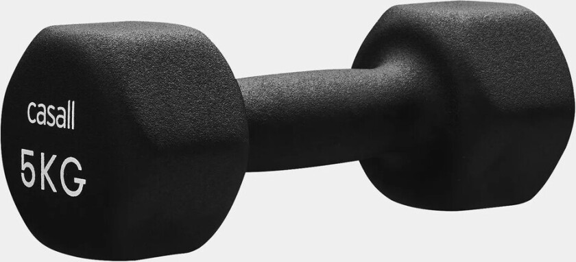 Classic Dumbbell 5kg, Black/White, Onesize, Treningstilbehør