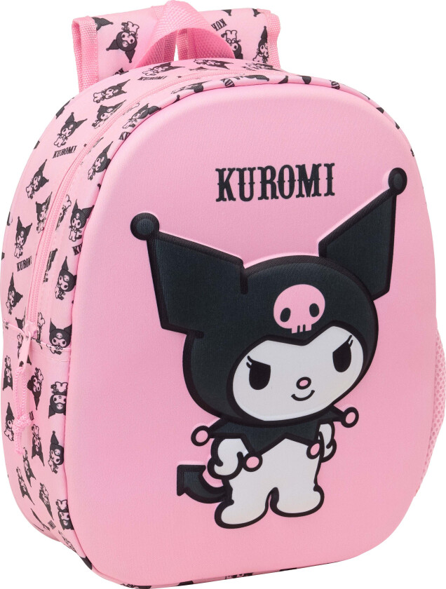 Kuromi 3D Ryggsekk 8,5L, Lyserosa - Ryggsekker