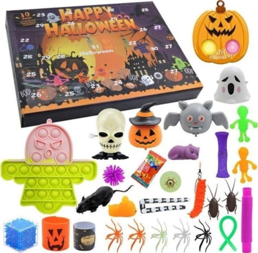 LeanToys Halloween adventskalender Pop It Fidget Toys Pumpkin Ghost