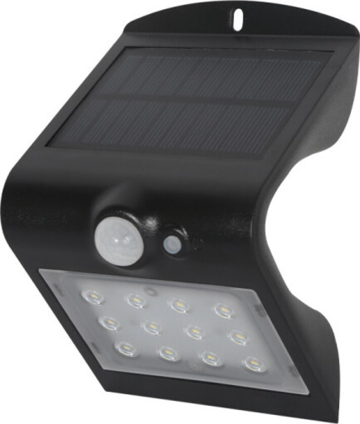 Mylight solcelle utelys vegg med sensor, 2W