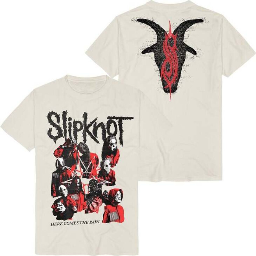 T-skjorte - Here Comes The Pain - S til 3XL - Herrer - natur