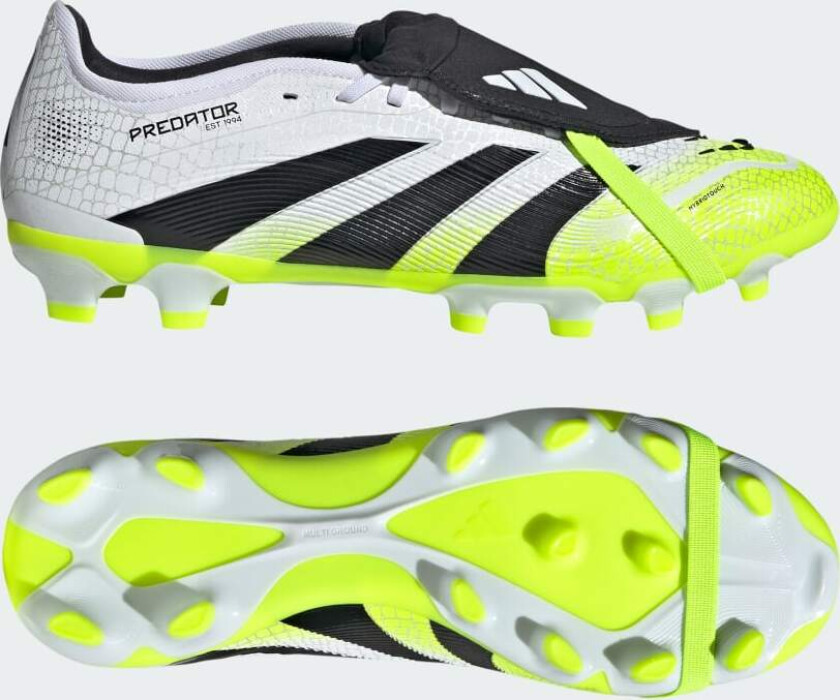 Predator Pro Fold-over Tongue MG Radiant Blaze - Fottøy Hvit/Svart/Sitron - Multi Ground (MG), størrelse 42⅔