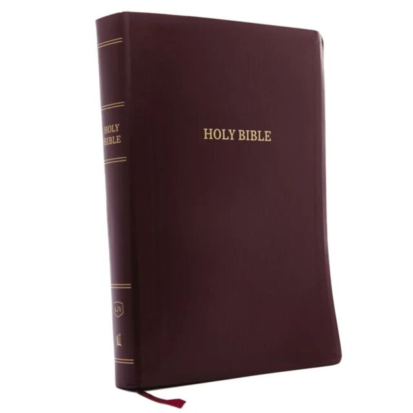 KJV Holy Bible: Super Giant Print with 43,000 Cross References, Burgundy Leather-look, Red Letter, C av Thomas Nelson