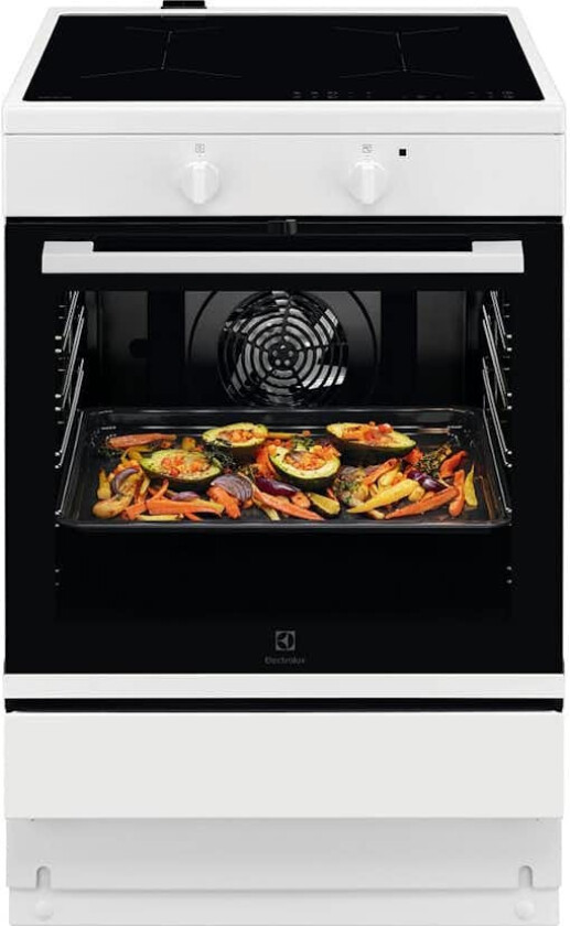 Induksjonsovn Electrolux LKI64001SW med Hob2Hood og Flernivåsmatlaging