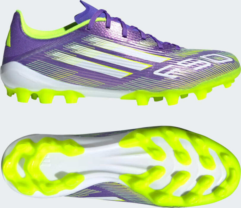 F50 League 2G/3G AG Radiant Blaze - Lilla/Fottøy Hvit/Sitron - Kunstgress (AG), størrelse 44⅔