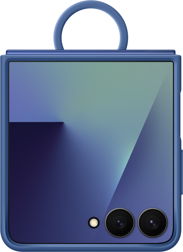 Galaxy Z Flip7 Ring Case (Silicone), Blue