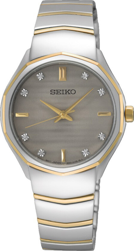 Classic Ladies SUR616P1 - Kvarts - Sølv - Dameklokker - Rustfritt stål - ledd m/pin - Safir