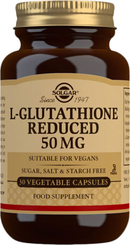 L-Glutathione Reduced - 30 Kapsler