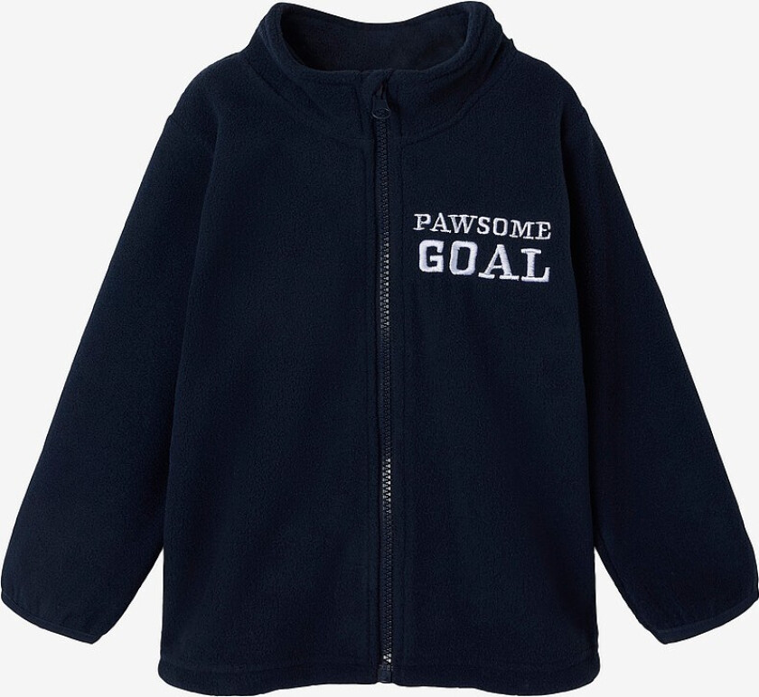 Fleeceskjorte nmmJohan Paw Fleece W Zip Cplg - Blå