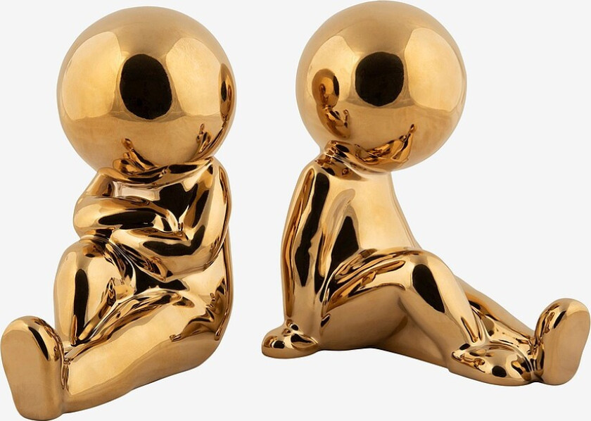 Sett med 2 bokstøtter Joey - Gull