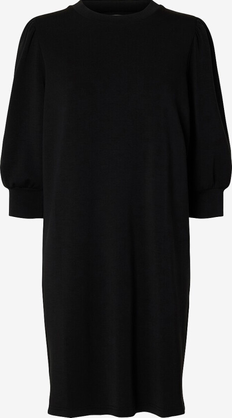 Kjole slfTenny 3/4 Short Sweat Dress - Svart