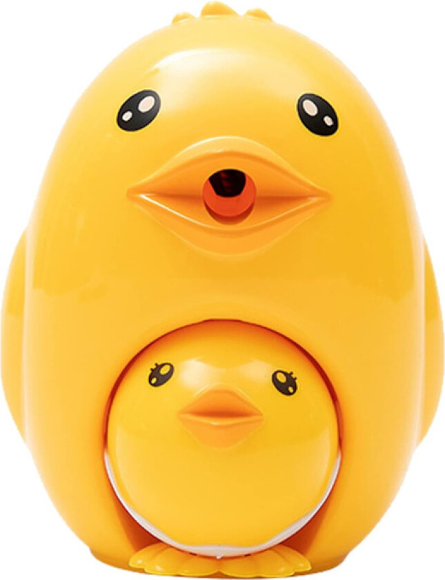 Bilde av Blyantspisser Tegneserie Liten Gul Kylling Blyantskjærer Håndsveiv Blyantblad