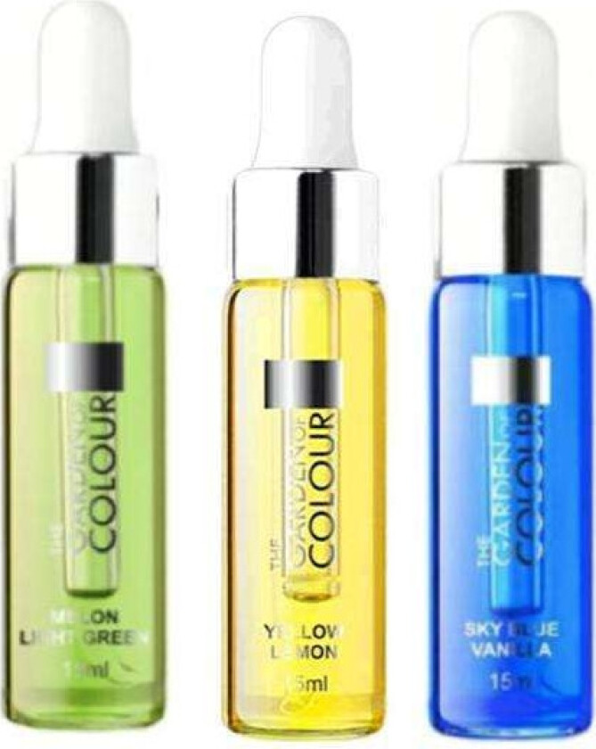 3-pakning - Cuticle Oil - Melon, Sitron, Vanilje - 15ml