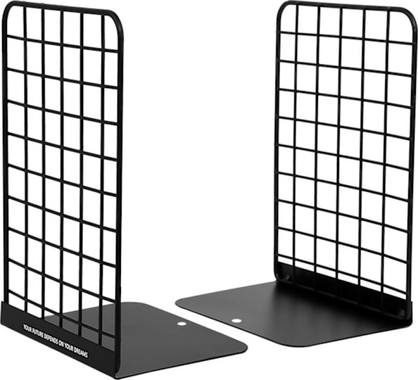 Metall Bokstøtte, 1 Par Moderne Geometrisk Design Bokstøtter, store kraftige bokstøtter for skole