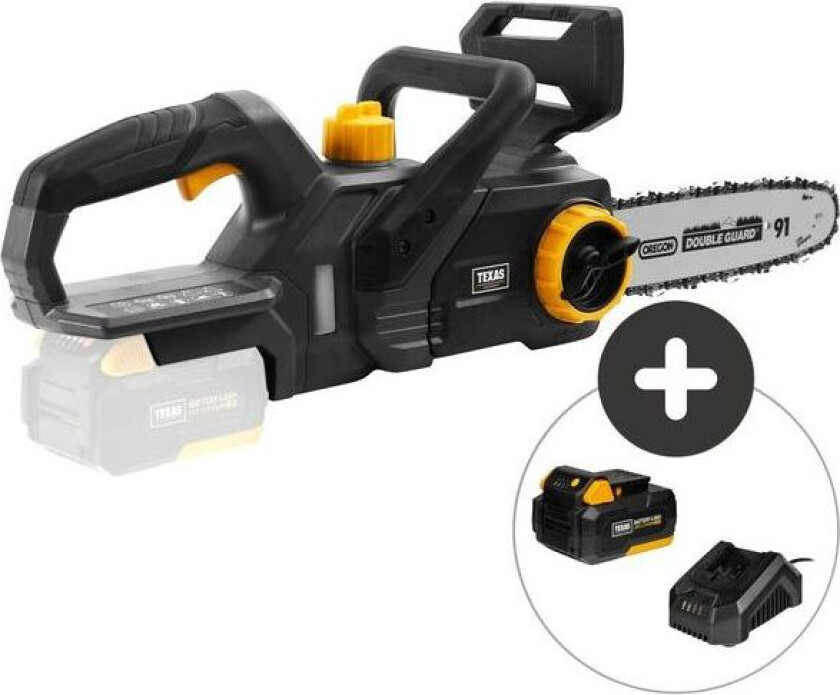 Texas Motorsag Batteri 20v Csx2000 M/batteri + Lader 90063257