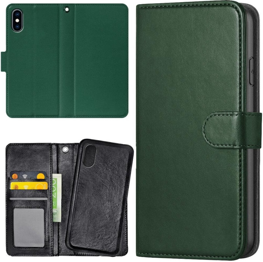 iPhone XR - Lommebok Deksel Mørkegrønn
