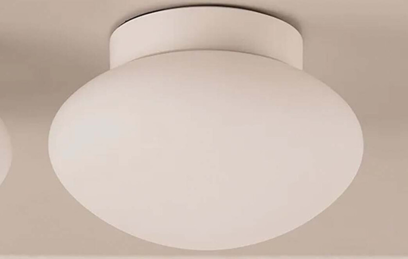 Mushroom tak/vegglampe Ø15 - opal/hvit