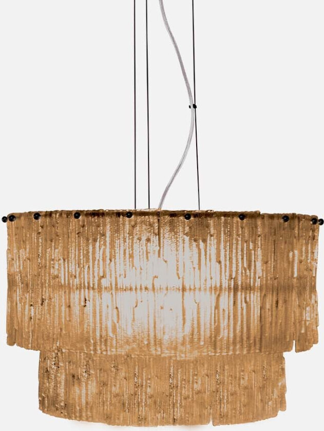 Abelone taklampe Ø47- amber/sort