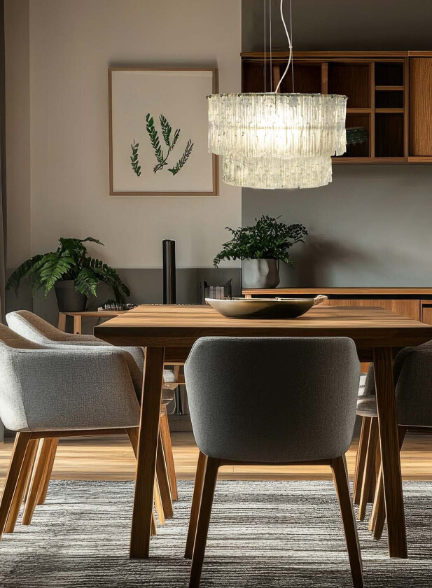 Abelone taklampe Ø47 - klar/sølv