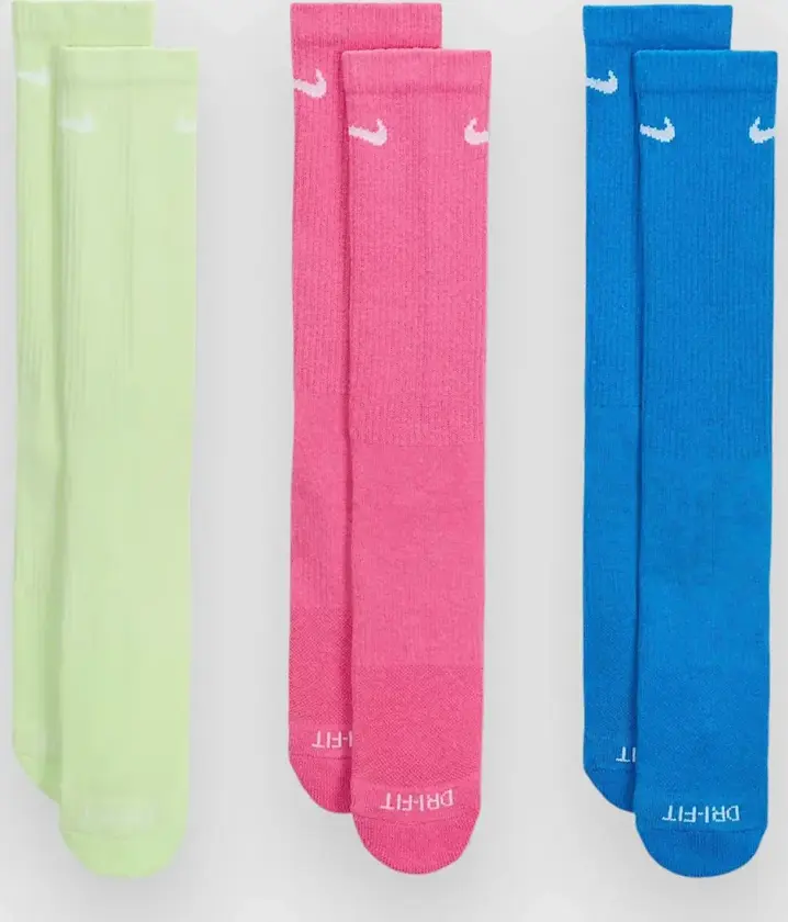 Everyday Plus Cush Crew 3P Socks mønster