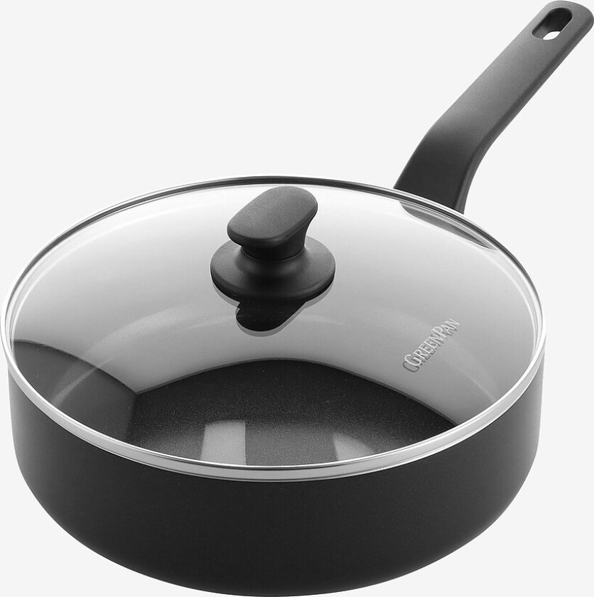 Stekepanne 24 cm/3,10 l - Svart