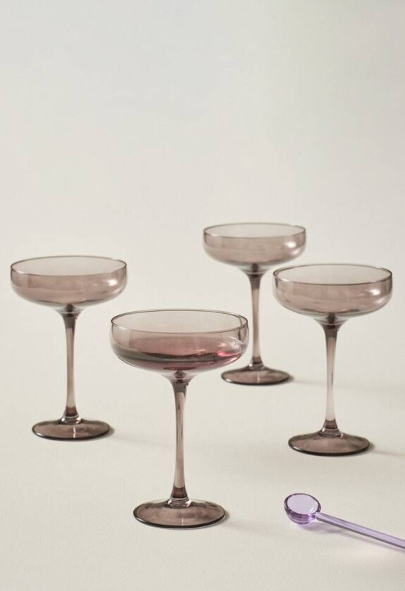 cocktailglass 4-pk Mørk grå