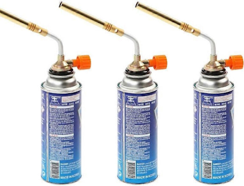 3 stk. Butanbrenner Sveisebrenner Gassbrenner Hardlodding Flammekaster Utendørs Camping BBQ Bærbar Loddebolt (Uten Gasstank)