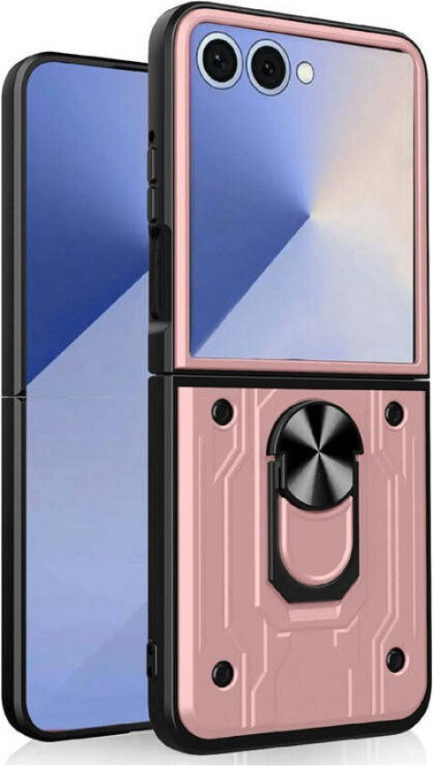 Samsung Galaxy Z Flip7 Hybrid Håndverker Deksel m. Kickstand - Rosa