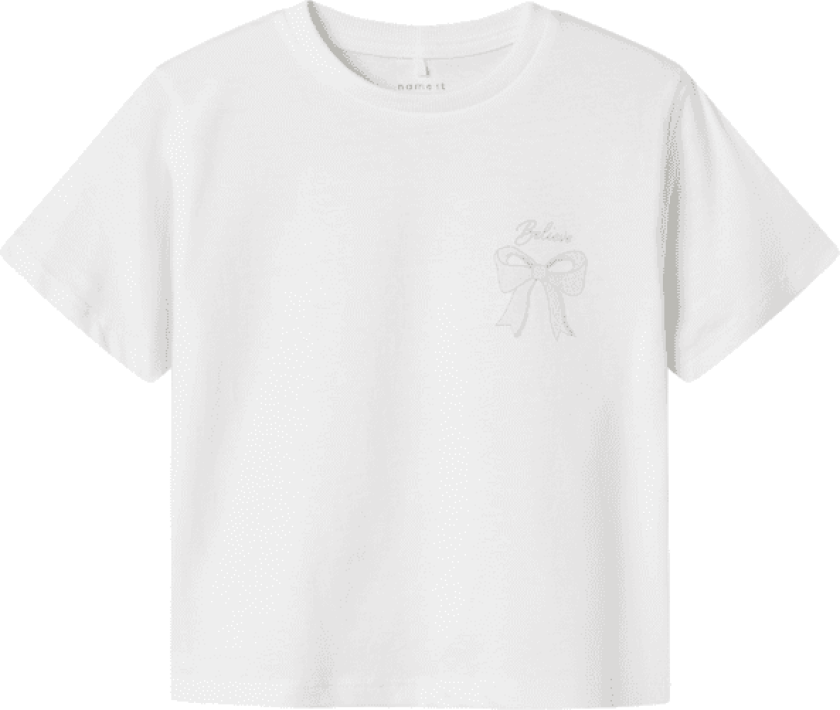 Name It Nmfkatalin t-skjorte til småbarn, Bright White