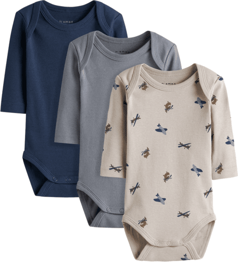 Bilde av Name It Nbmbody 3-pack body, Peyote