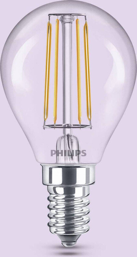 LED-pære E14 P45 4,3W 470lm 2700K filament 3-pak