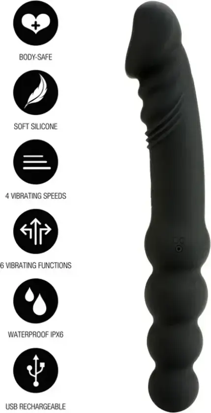 Dual Sided Anal Vibrator 23 cm