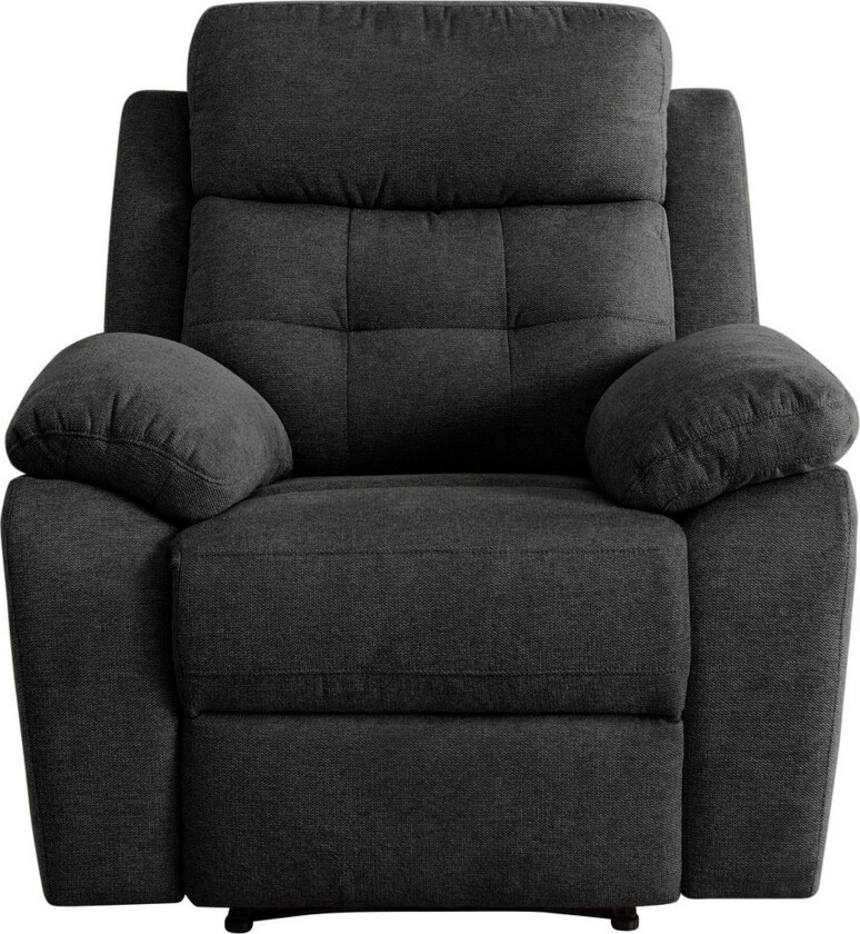 Recliner Lannilis Antrasitt, Stoff/tre/metall, Elektrisk recliner - Antrasitt, Stoff/tre/metall, Elektrisk recliner