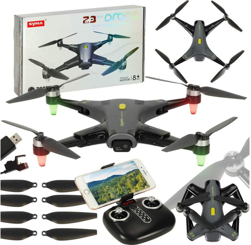 Syma Z3PRO 2,4GHz 4CH Wi-Fi RC drone svart