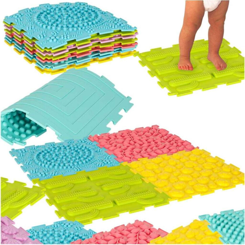 Montessori ortopedisk sensorisk puslespillmatte