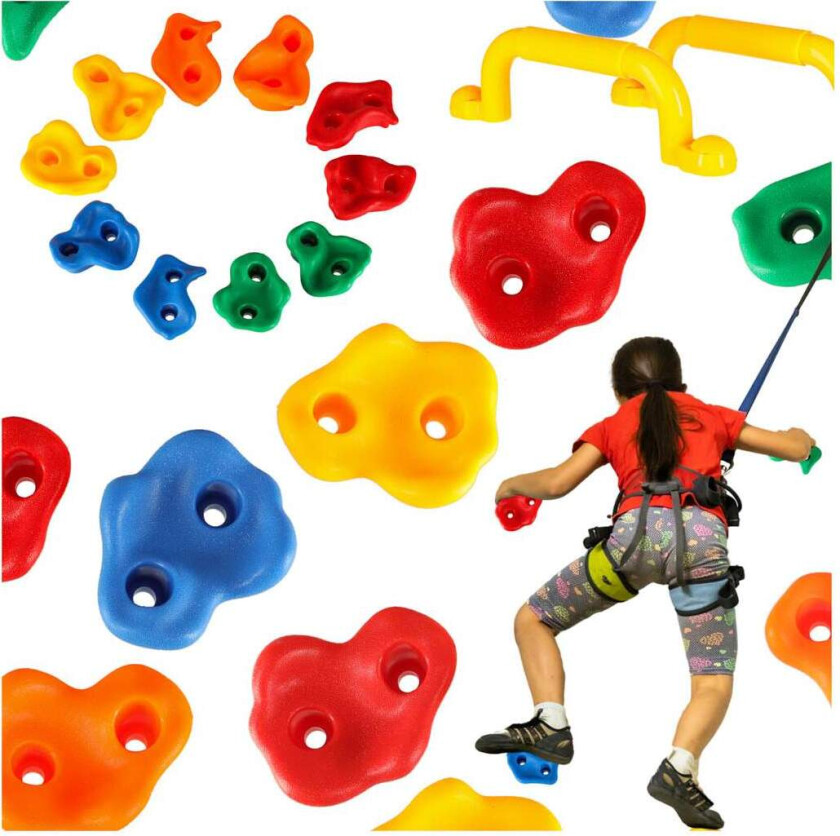 Klatresteinsholdere for barn 10 stk