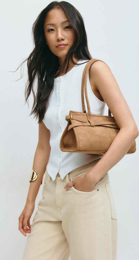 - Buckel shoulder bag - Skuldervesker - Beige - ONESIZE - Dame
