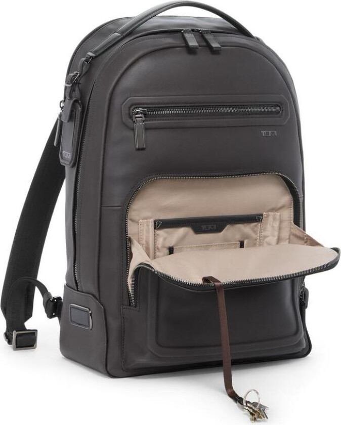 Harrison Warren Backpack i skinn Espresso Brown
