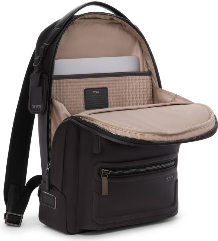 Harrison Bradner Backpack i skinn Espresso Brown