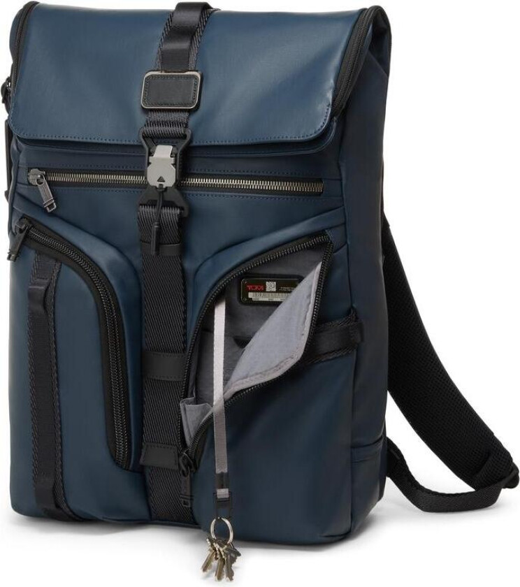 Alpha Bravo Surveillance Flap Backpack Navy