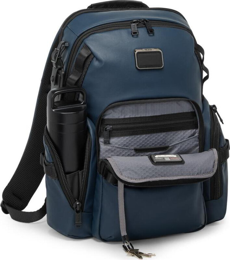 Alpha Bravo Navigation Backpack Coated Canvas Navy