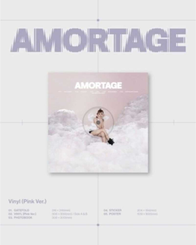 Jisoo Amortage Pink Version LP/Vinyl