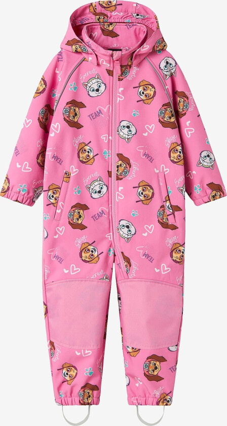 Regndress nmfAlfa08 Pawpatrol Softshell - Rosa
